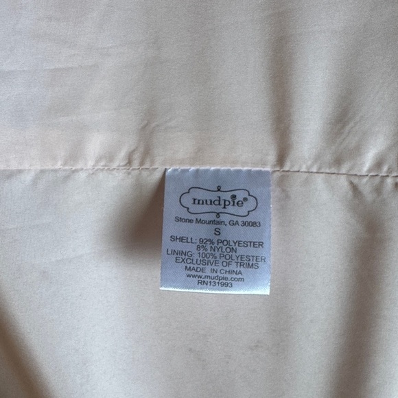 Mud Pie Light Pink Trench Coat - Picture 6 of 7